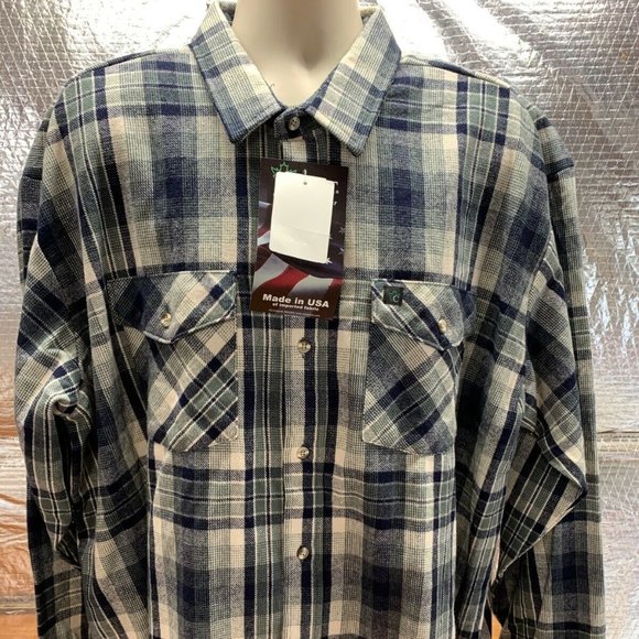 Codet Heavyweight Brawny Flannel Shirt Jacket Mens - Picture 1 of 8